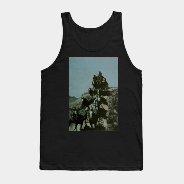 Old Stage Coach of the Plains by Frederic Remington Tank Top by MasterpieceCafe